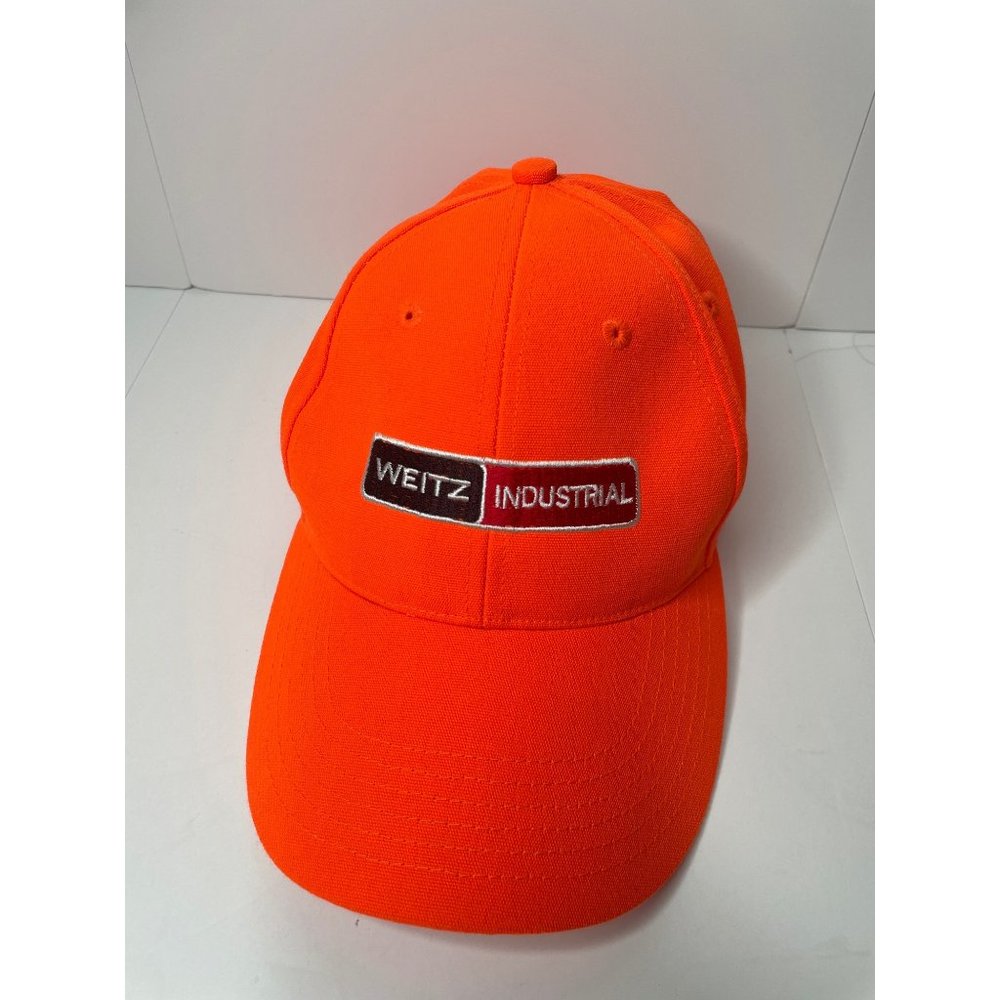 Weitz Industrial Cap America hat orange w/ velcro adjustable strap